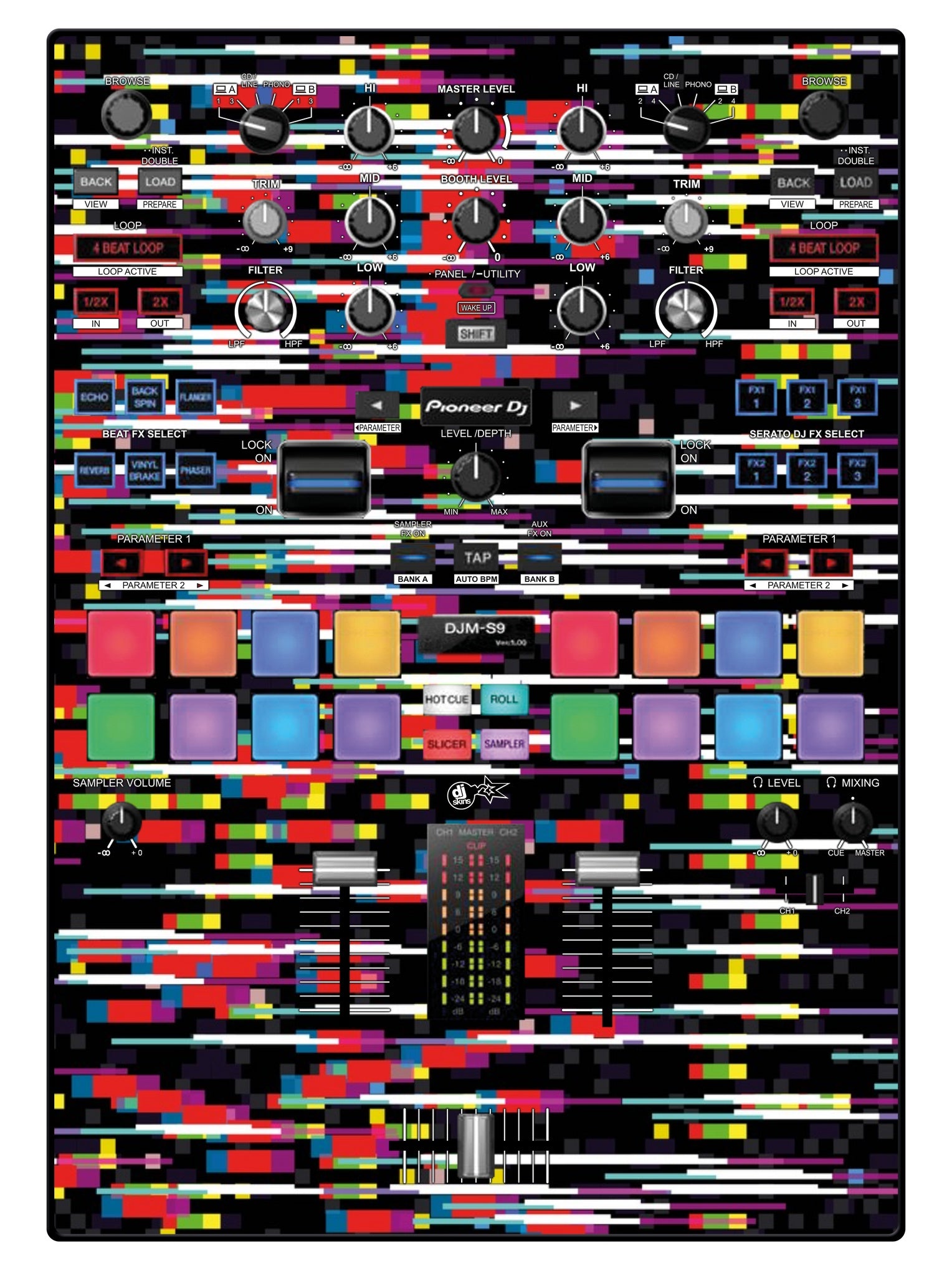 Pioneer DJ DJM S9 Skin Lost Signal