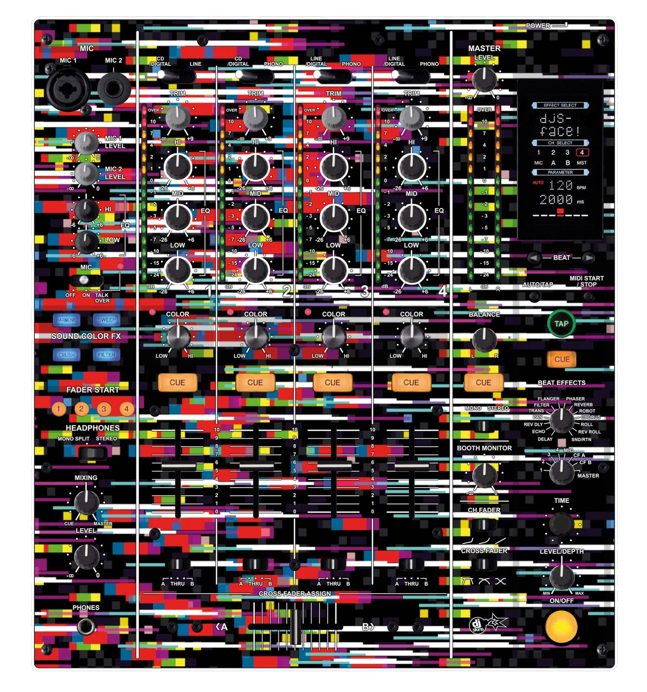 Pioneer DJ DJM 800 Skin Lost Signal