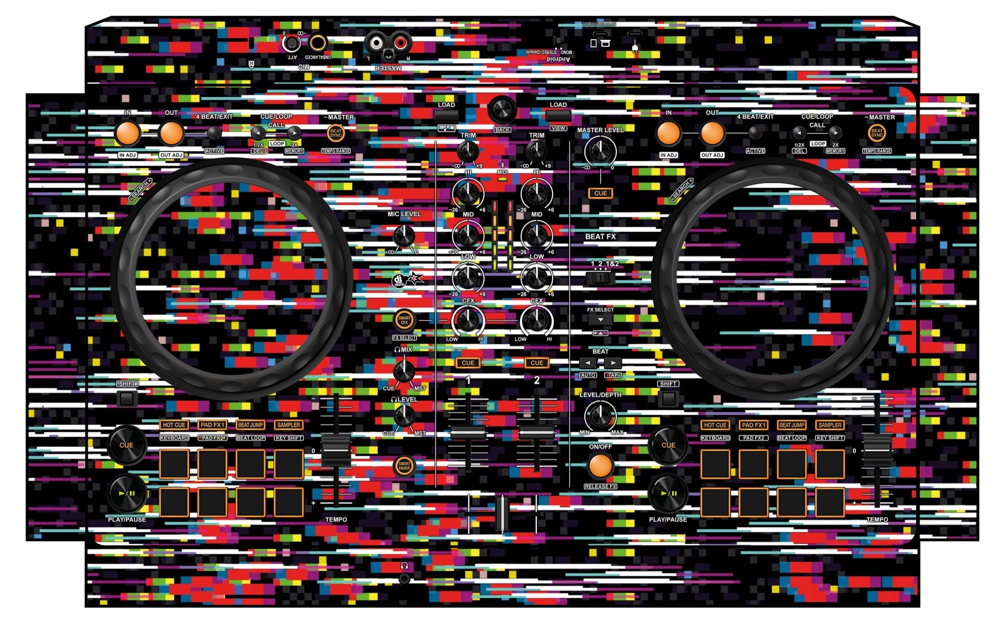 Pioneer DJ DDJ FLX 4 Skin Lost Signal