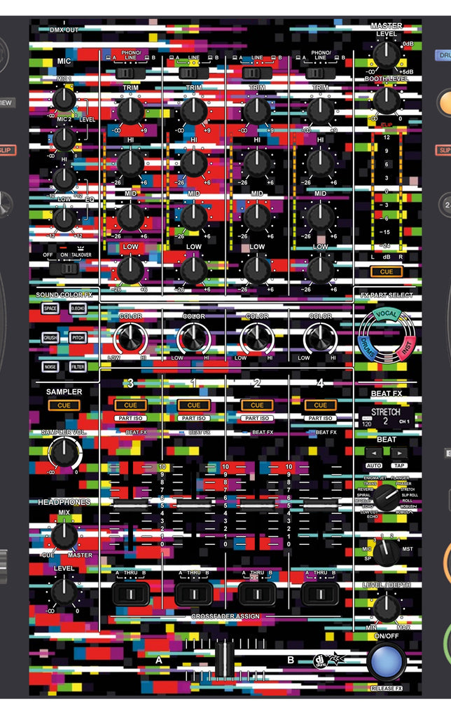 Pioneer DJ DDJ FLX10 MIXER Skin Lost Signal