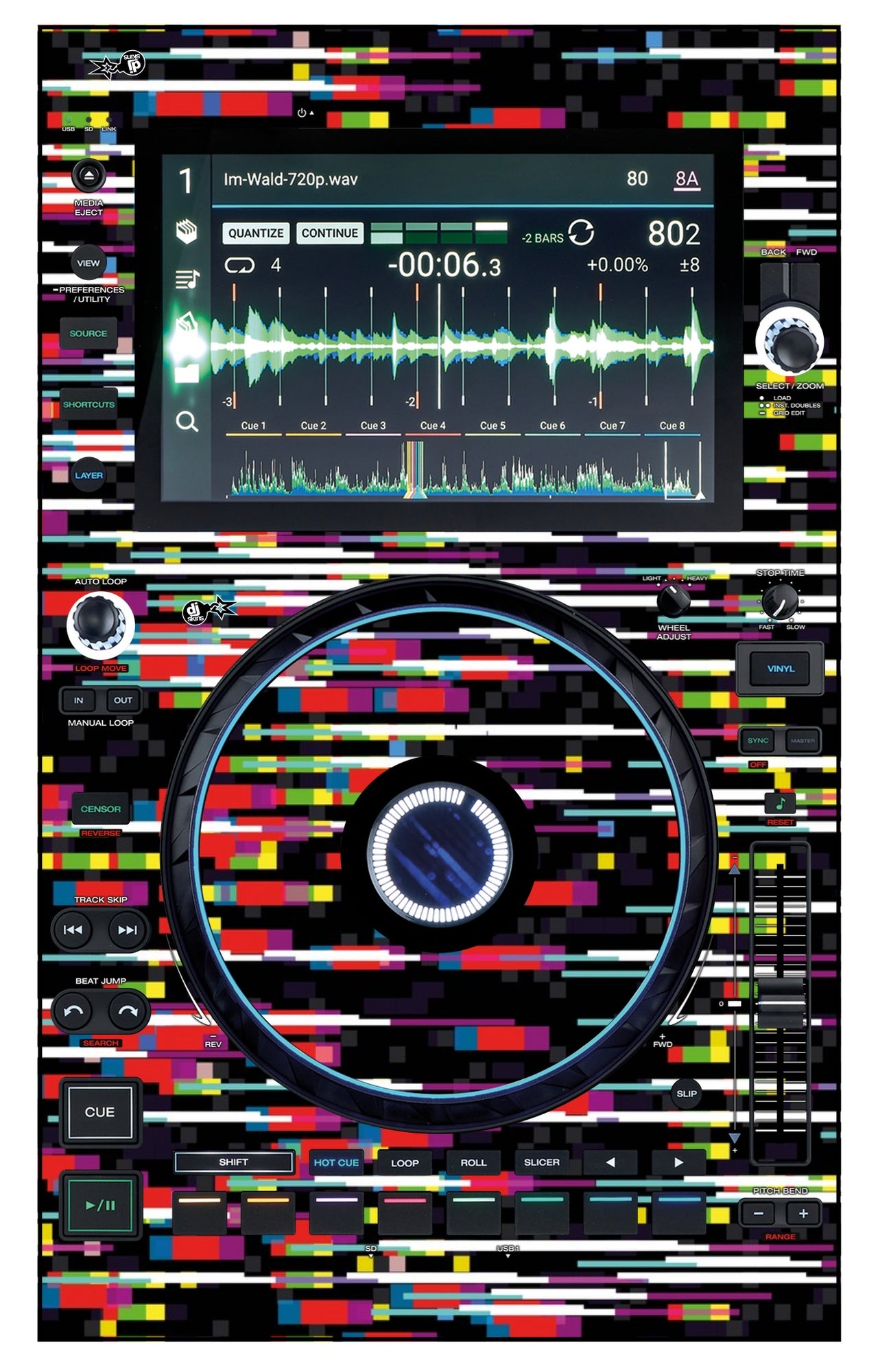 Denon DJ SC 6000 Skin Lost Signal