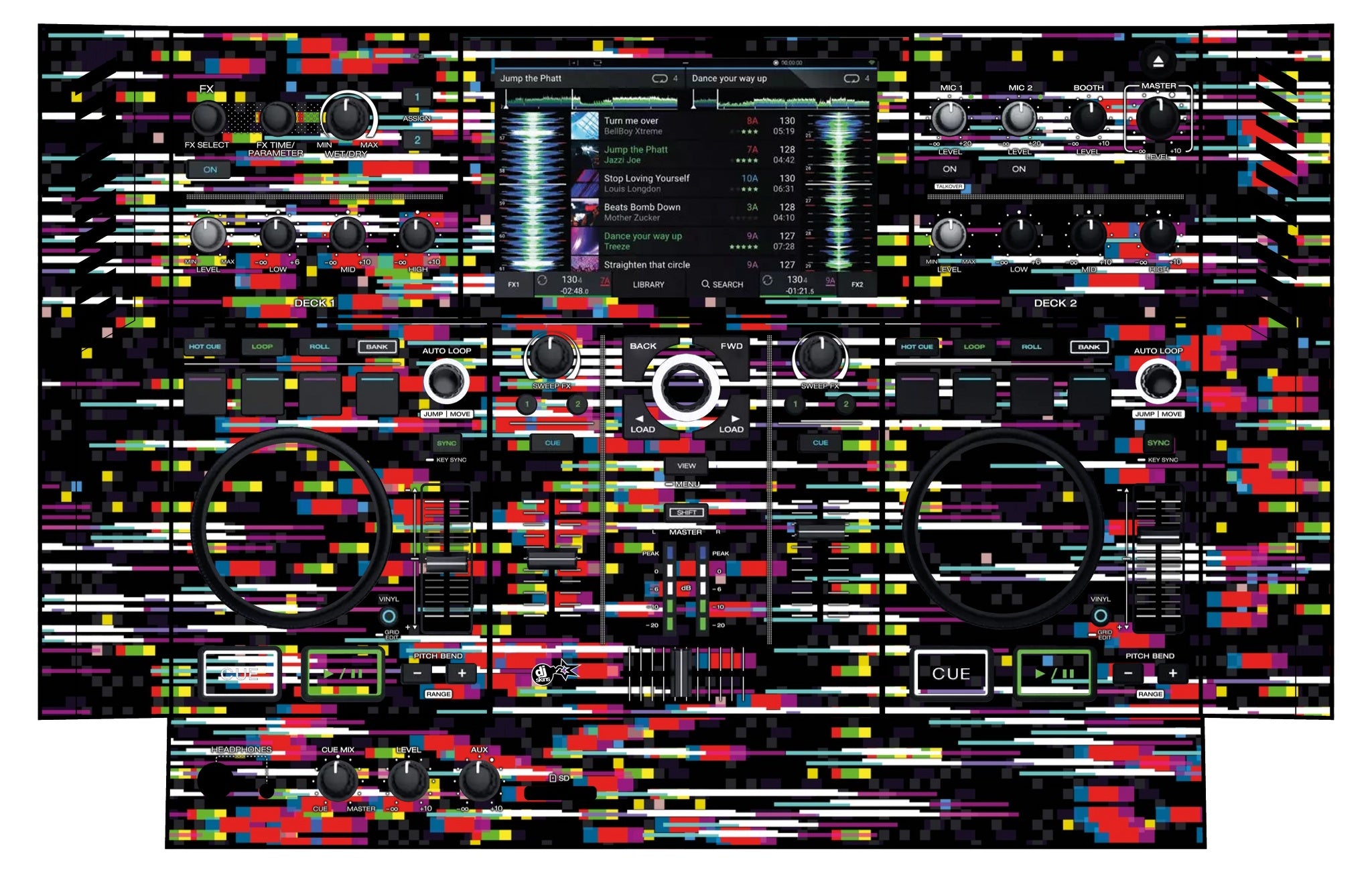 Denon DJ PRIME GO Skin Lost Signal