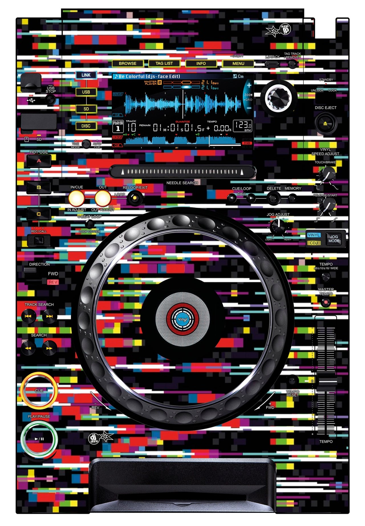 Pioneer DJ CDJ 2000 Skin Lost Signal