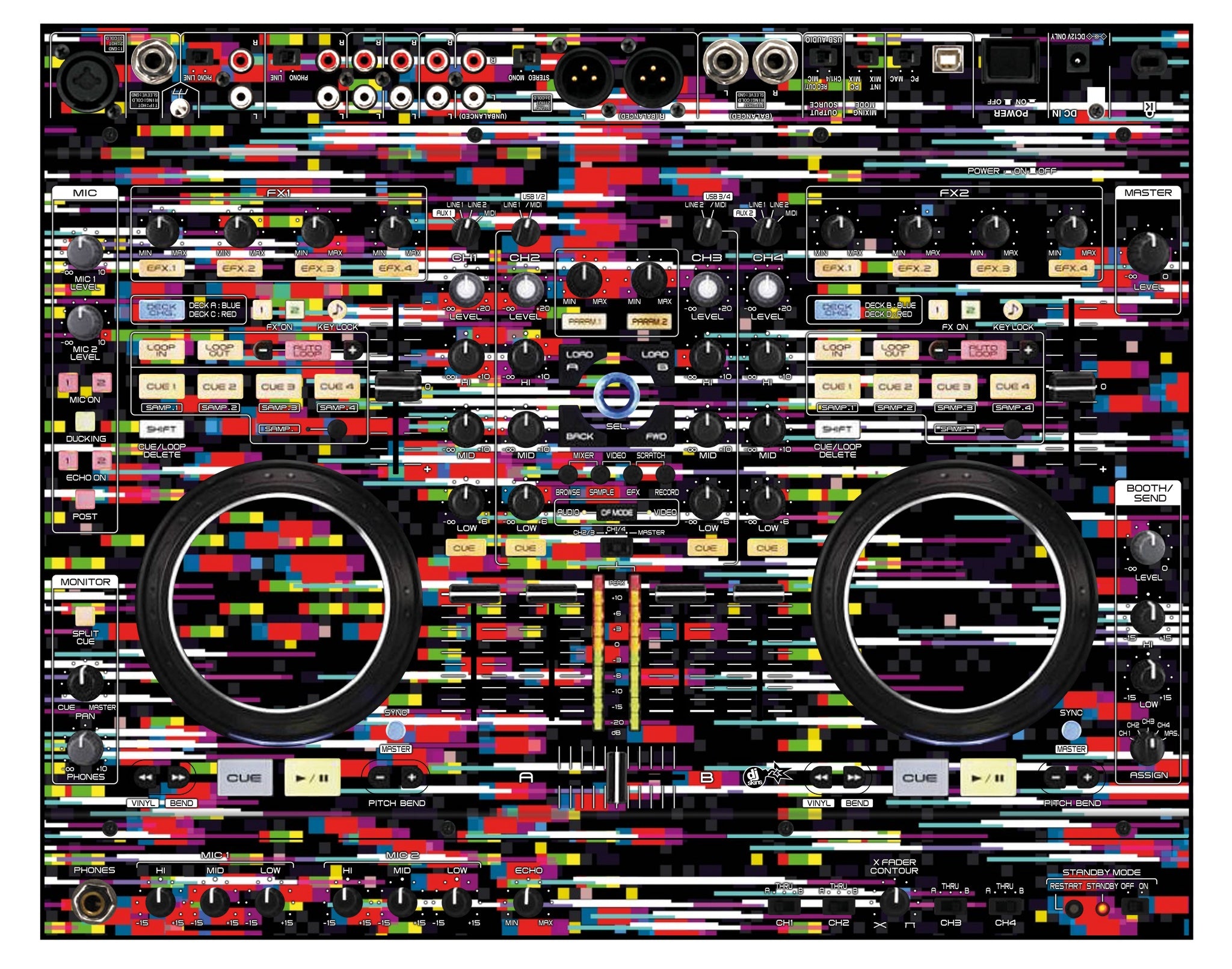 Denon DJ MC 6000 Skin Lost Signal