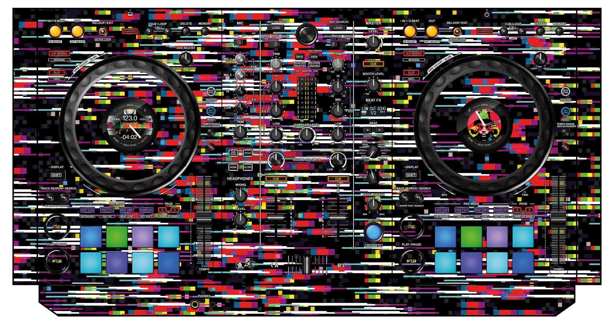 Pioneer DJ DDJ 800 Skin Lost Signal