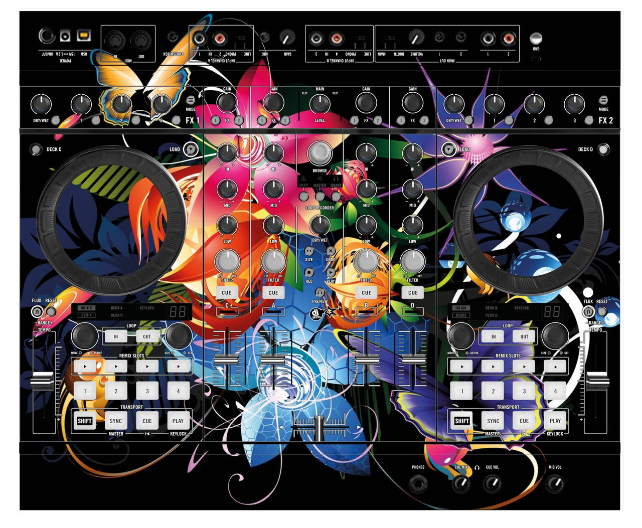 Native Instruments S4 MK2 Skin Lotus Garden