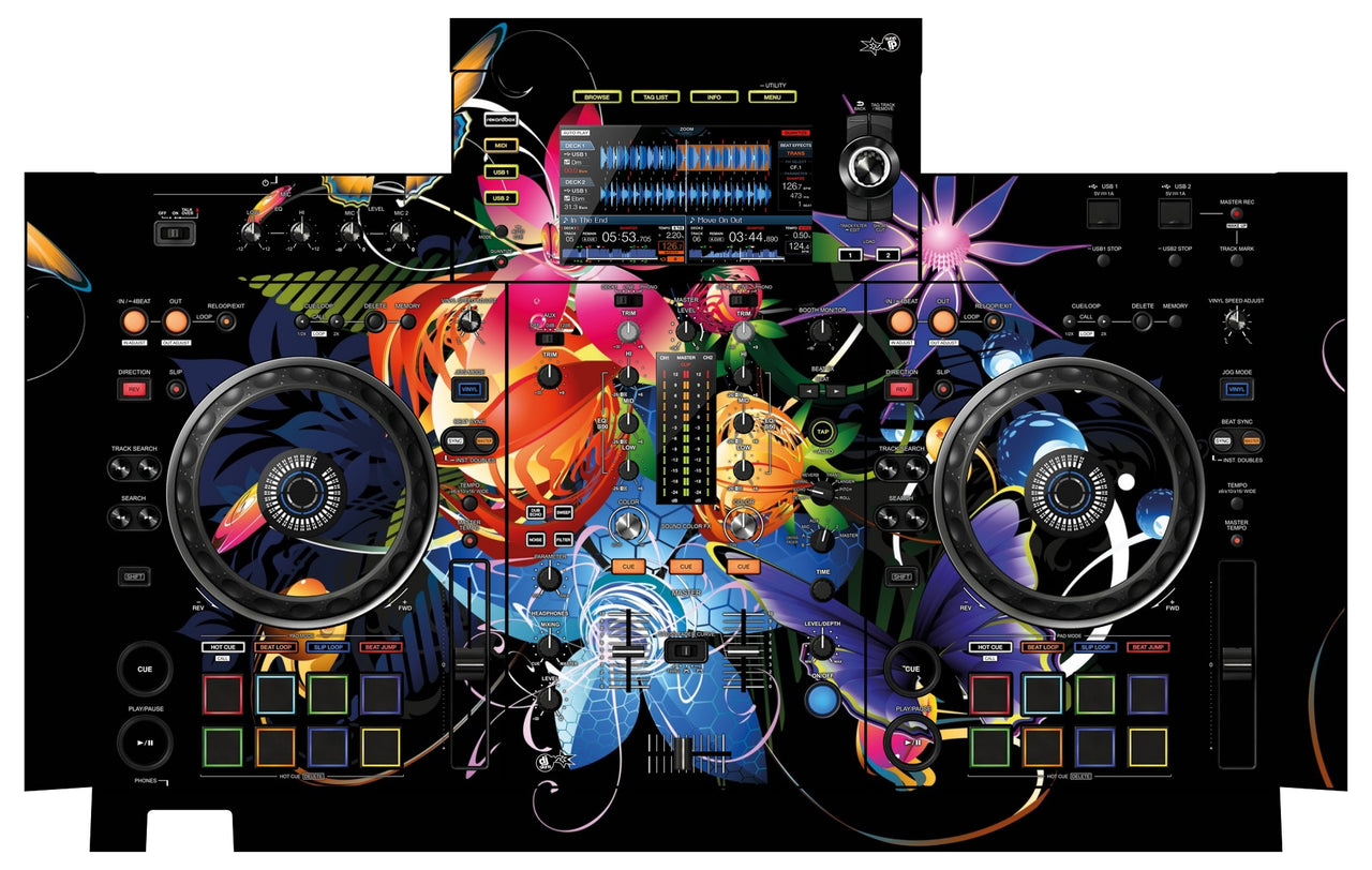Pioneer DJ XDJ RX 2 Skin Lotus Garden