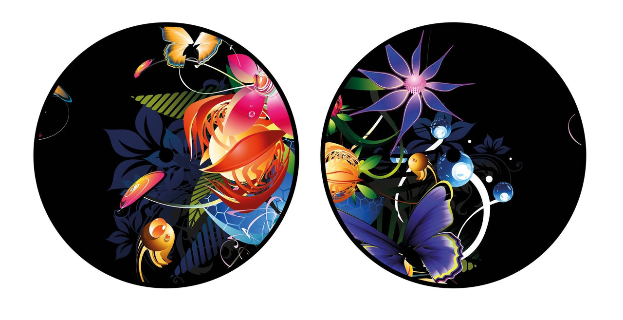 Universal Vinyl Labelsticker (12.5 cm - LARGE) Skin Lotus Garden
