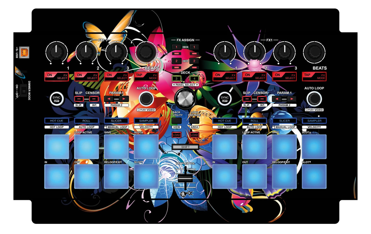 Pioneer DJ DDJ SP 1 Skin Lotus Garden