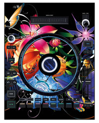 Denon DJ LC 6000 Skin Lotus Garden