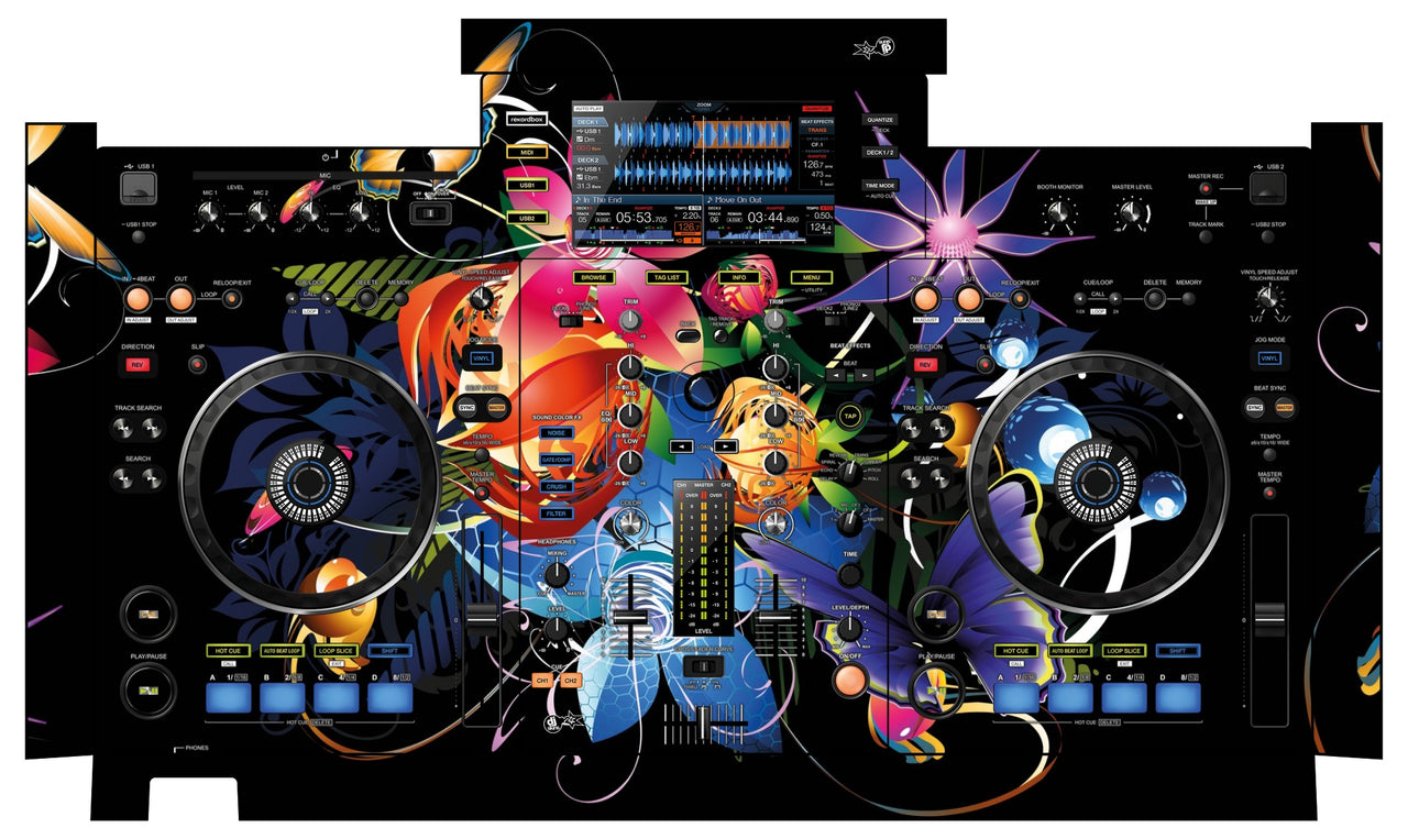 Pioneer DJ XDJ RX Skin Lotus Garden