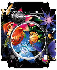 Technics 1200 / 1210 MK5 VERTICAL Skin Lotus Garden