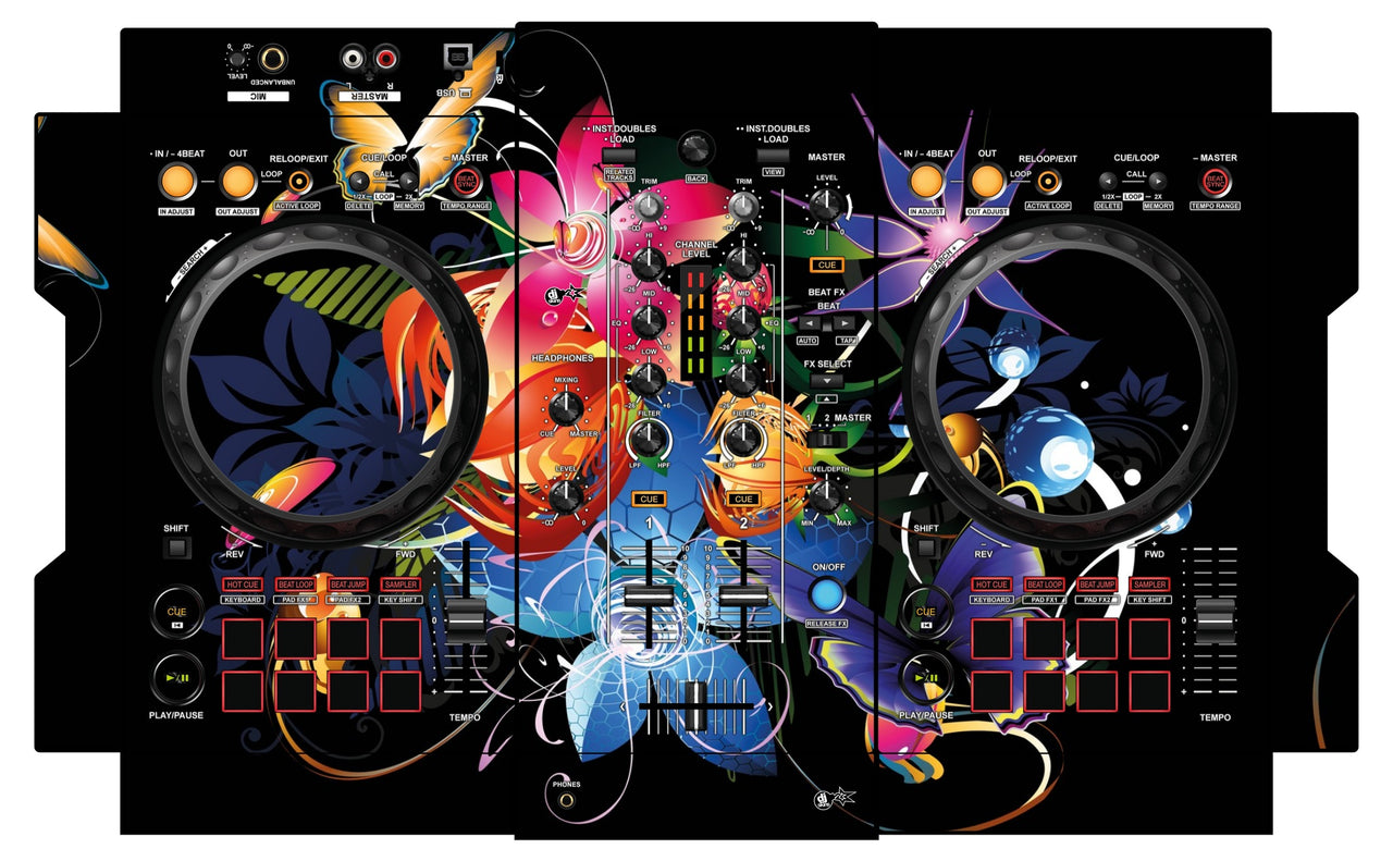 Pioneer DJ DDJ 400 Skin Lotus Garden