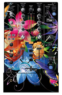 Pioneer DJ DJM 450 Skin Lotus Garden