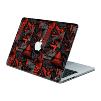 DJ Skins Laptop Skin RIDGE (GRAU – ROT)