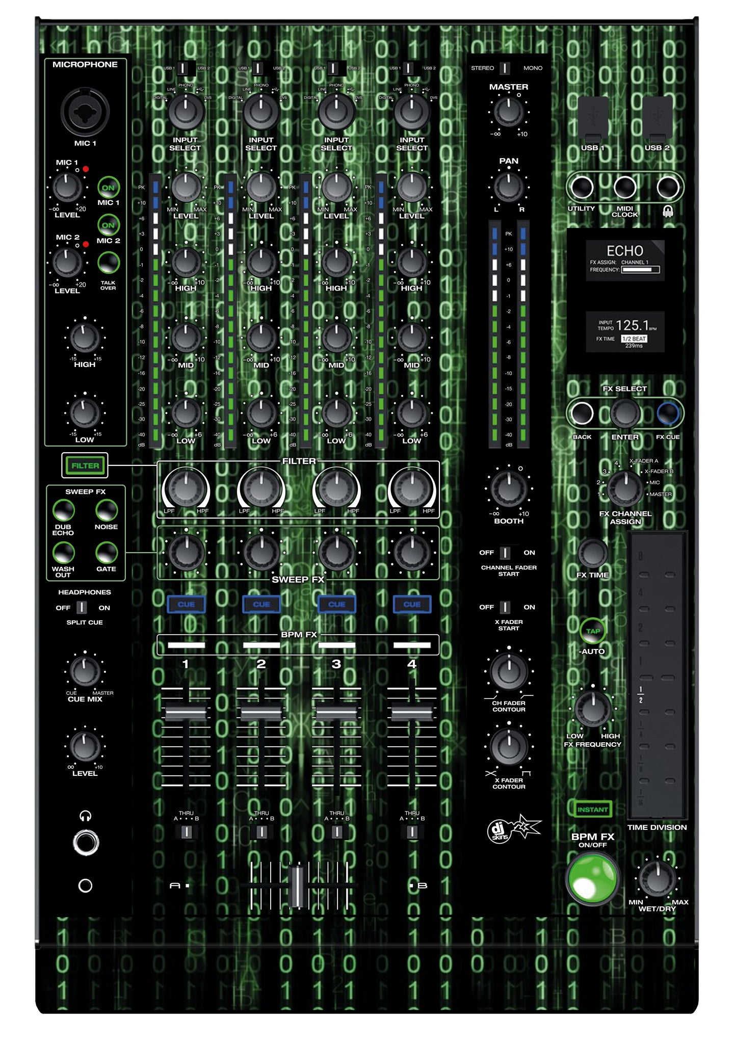 Denon DJ X 1800 Skin Matrix