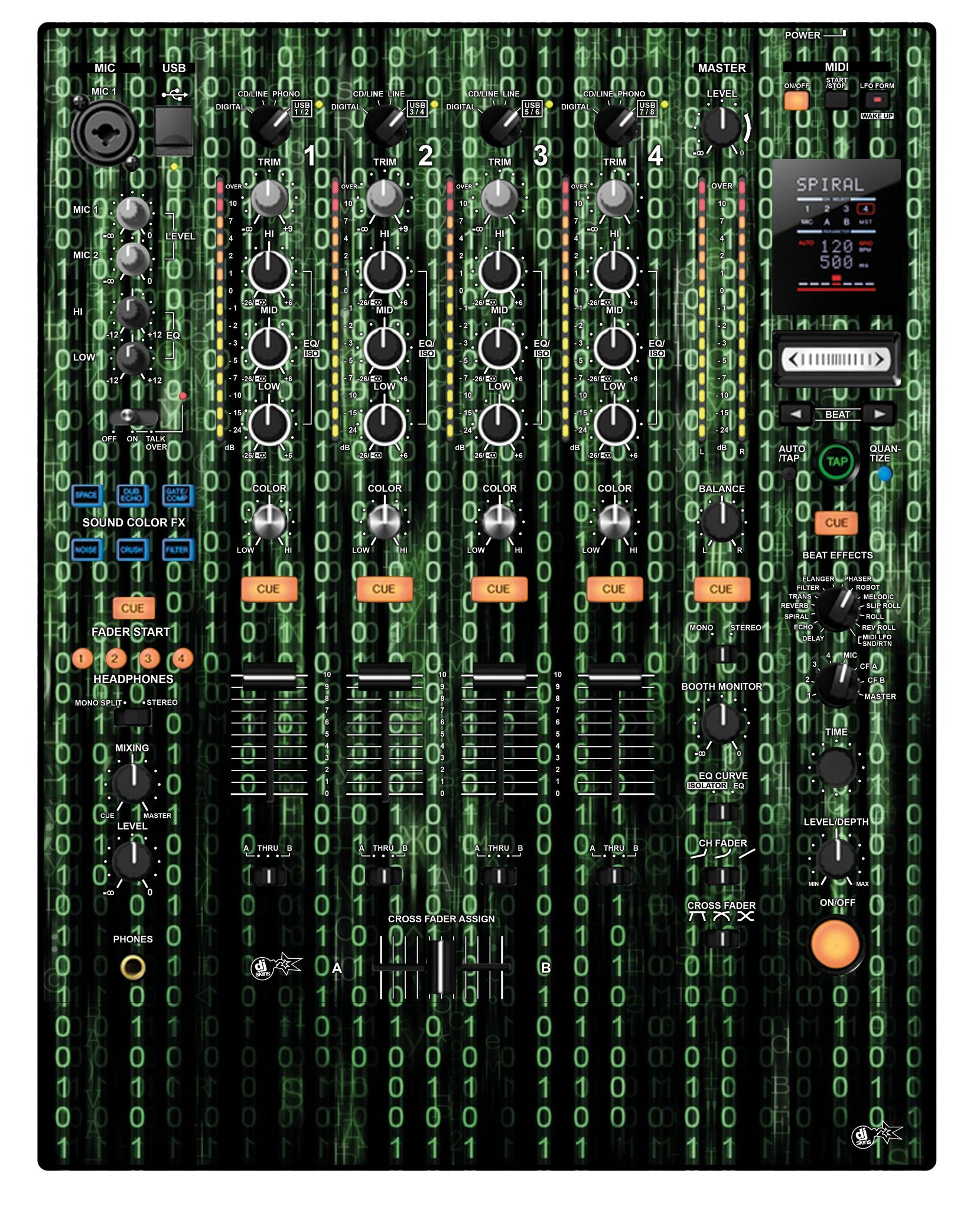 Pioneer DJ DJM 900 NEXUS Skin Matrix