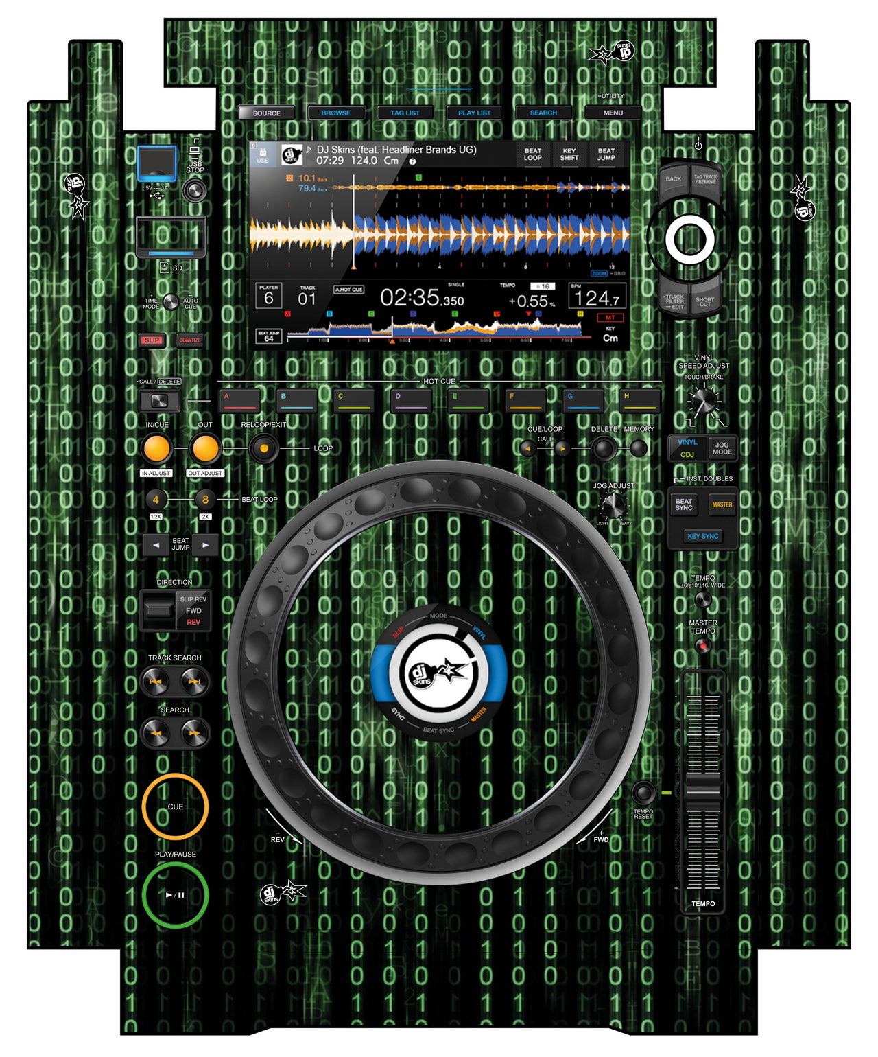 Pioneer DJ CDJ 3000 incl. SIDES Skin Matrix