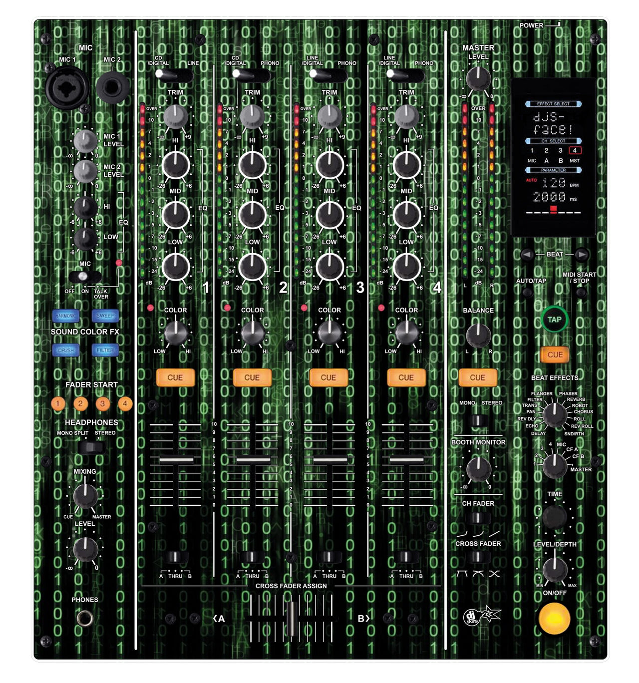 Pioneer DJ DJM 800 Skin Matrix