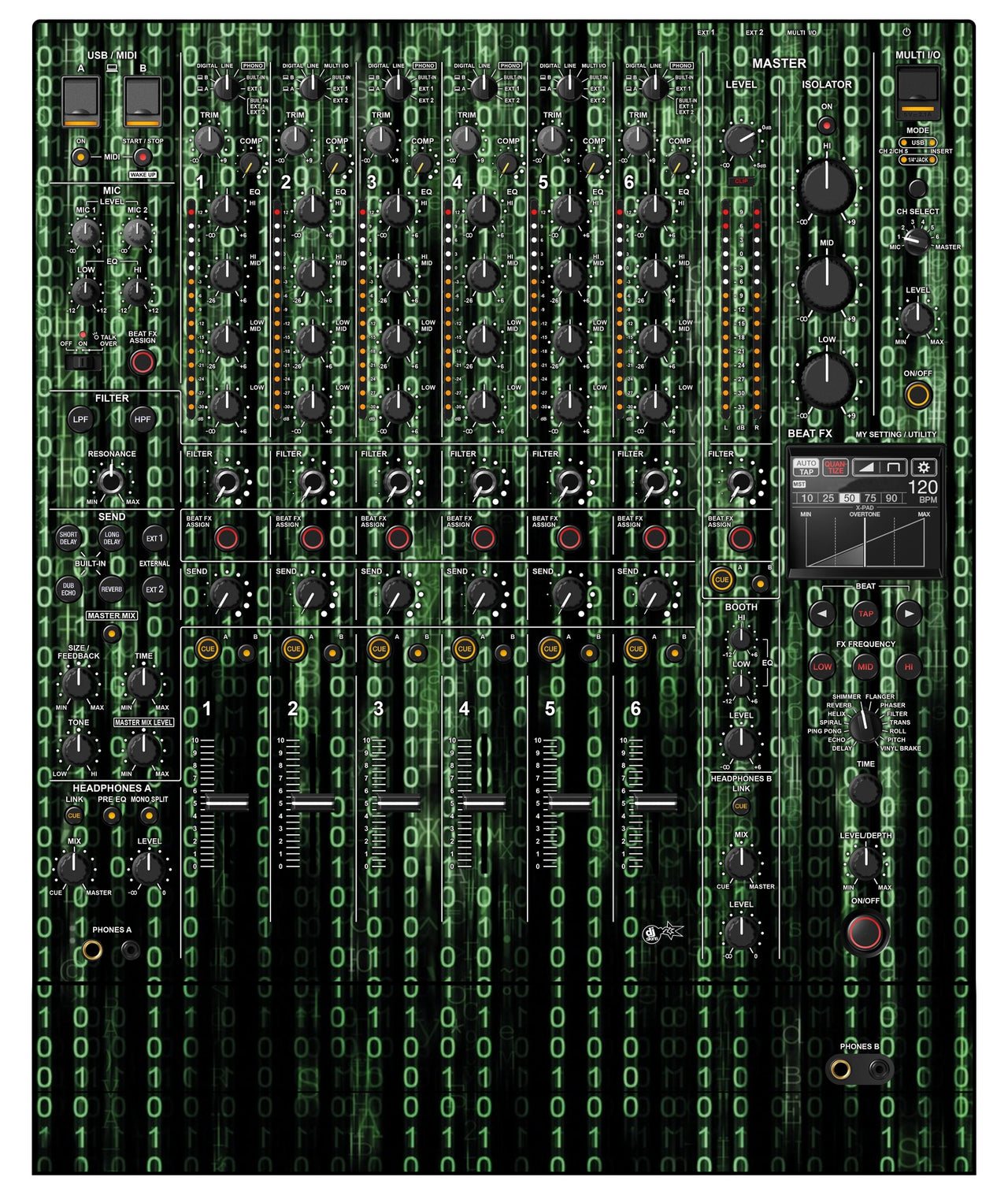 Pioneer DJ DJM V10 LF Skin Matrix