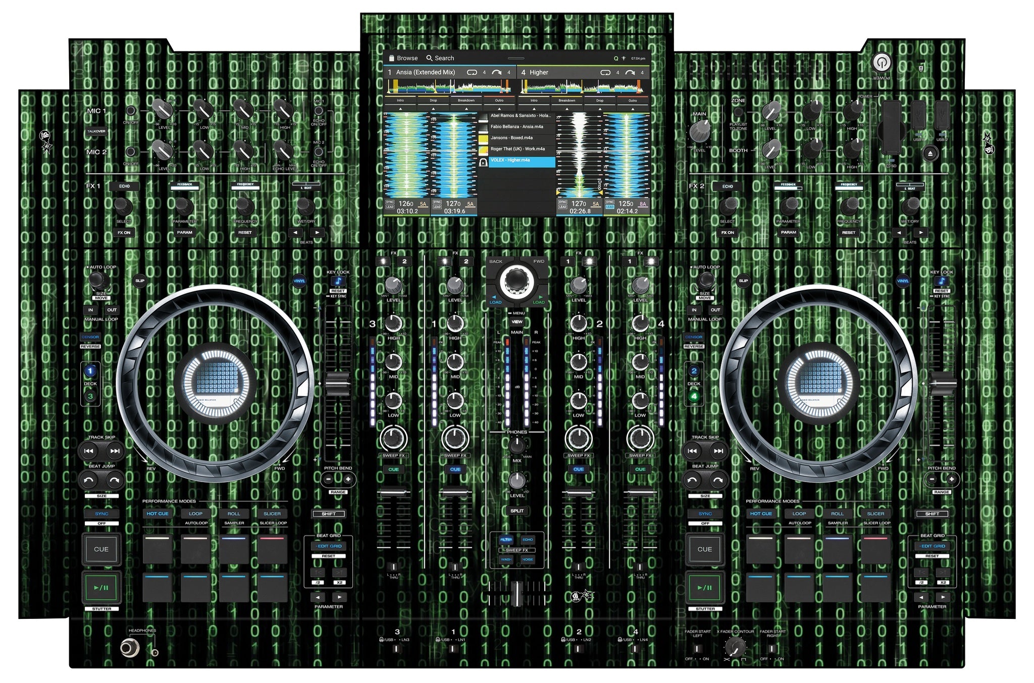 Denon DJ PRIME 4+ Skin Matrix