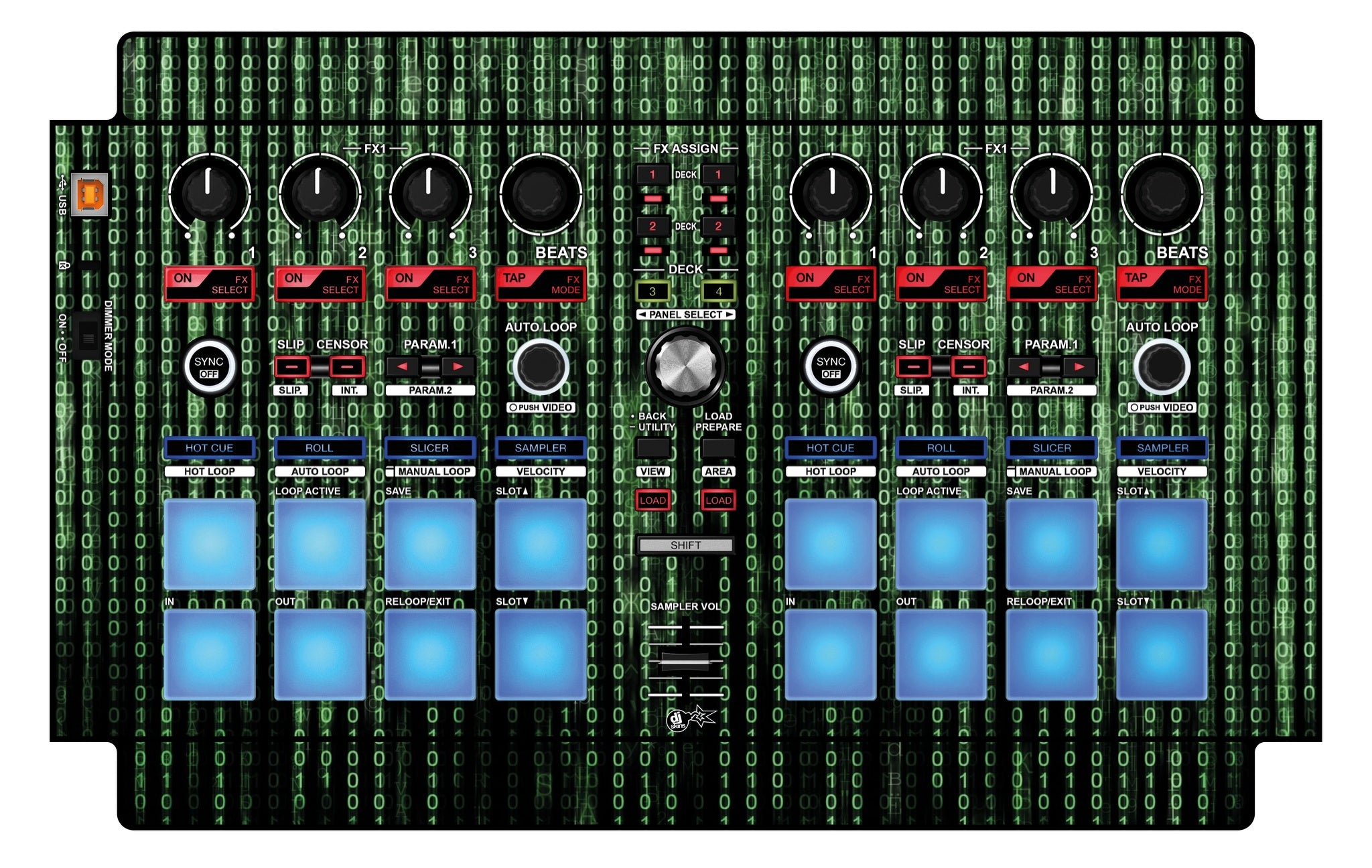 Pioneer DJ DDJ SP 1 Skin Matrix