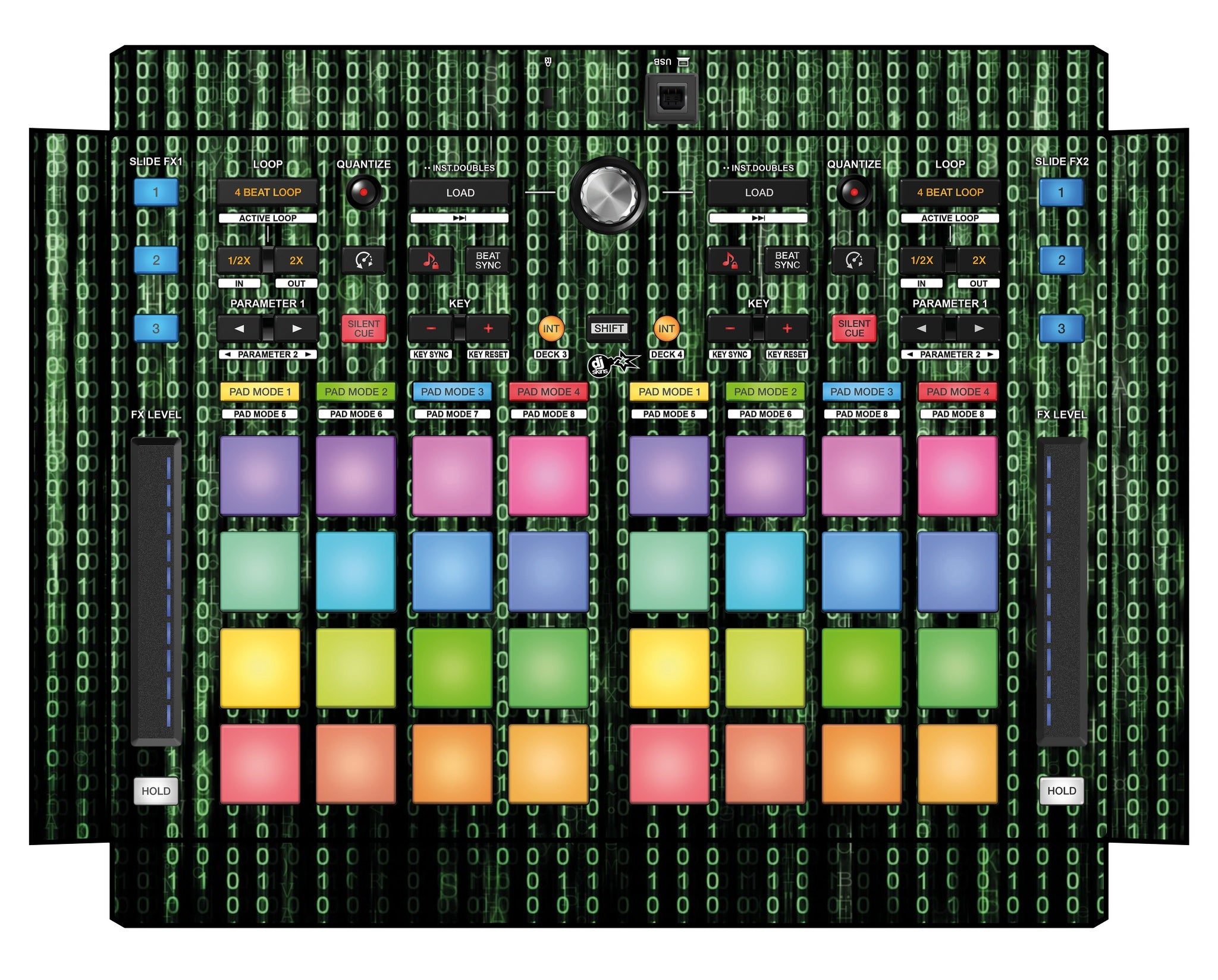 Pioneer DJ DDJ XP 2 Skin Matrix