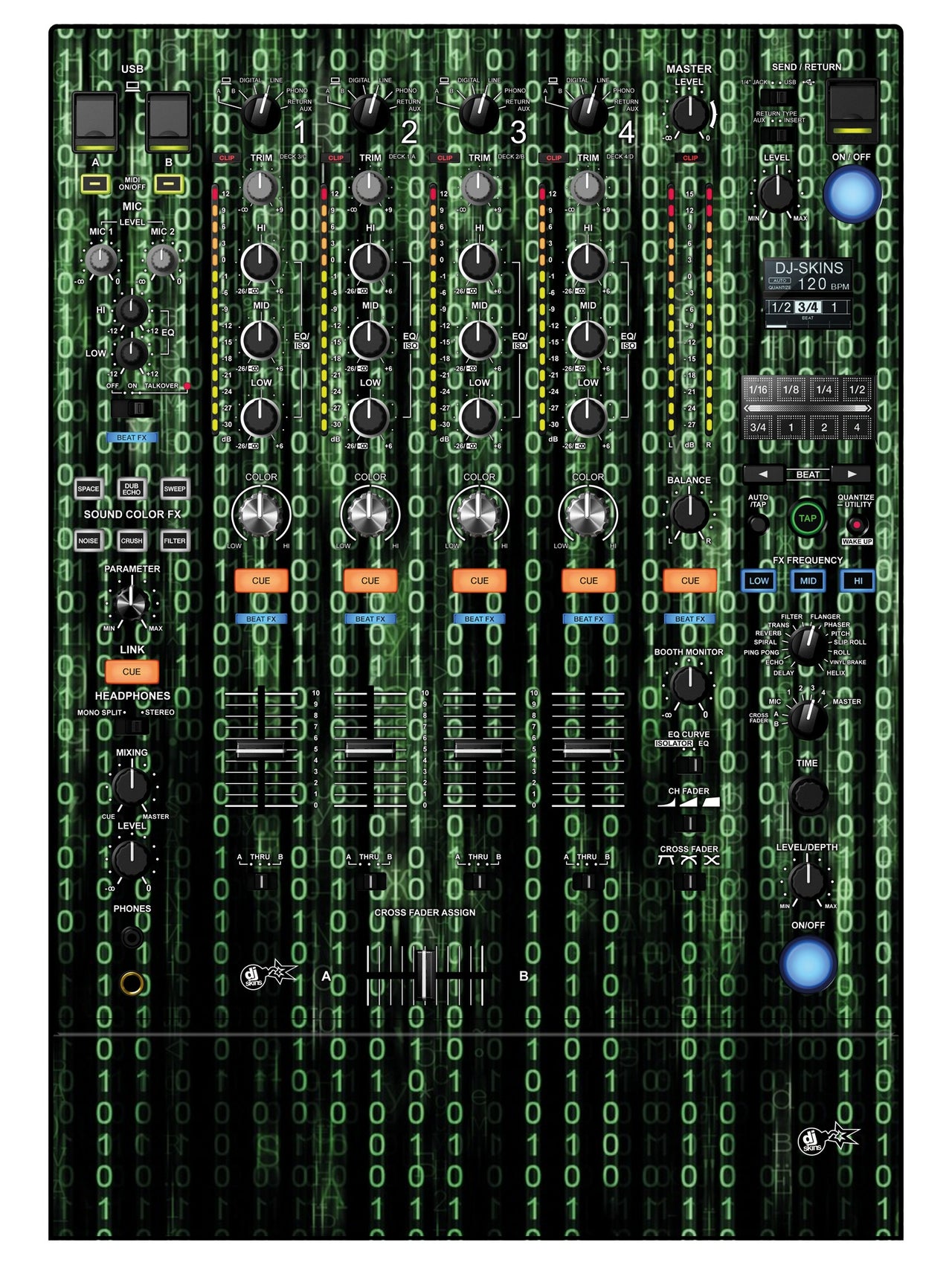 Pioneer DJ DJM 900 NEXUS 2 Skin Matrix