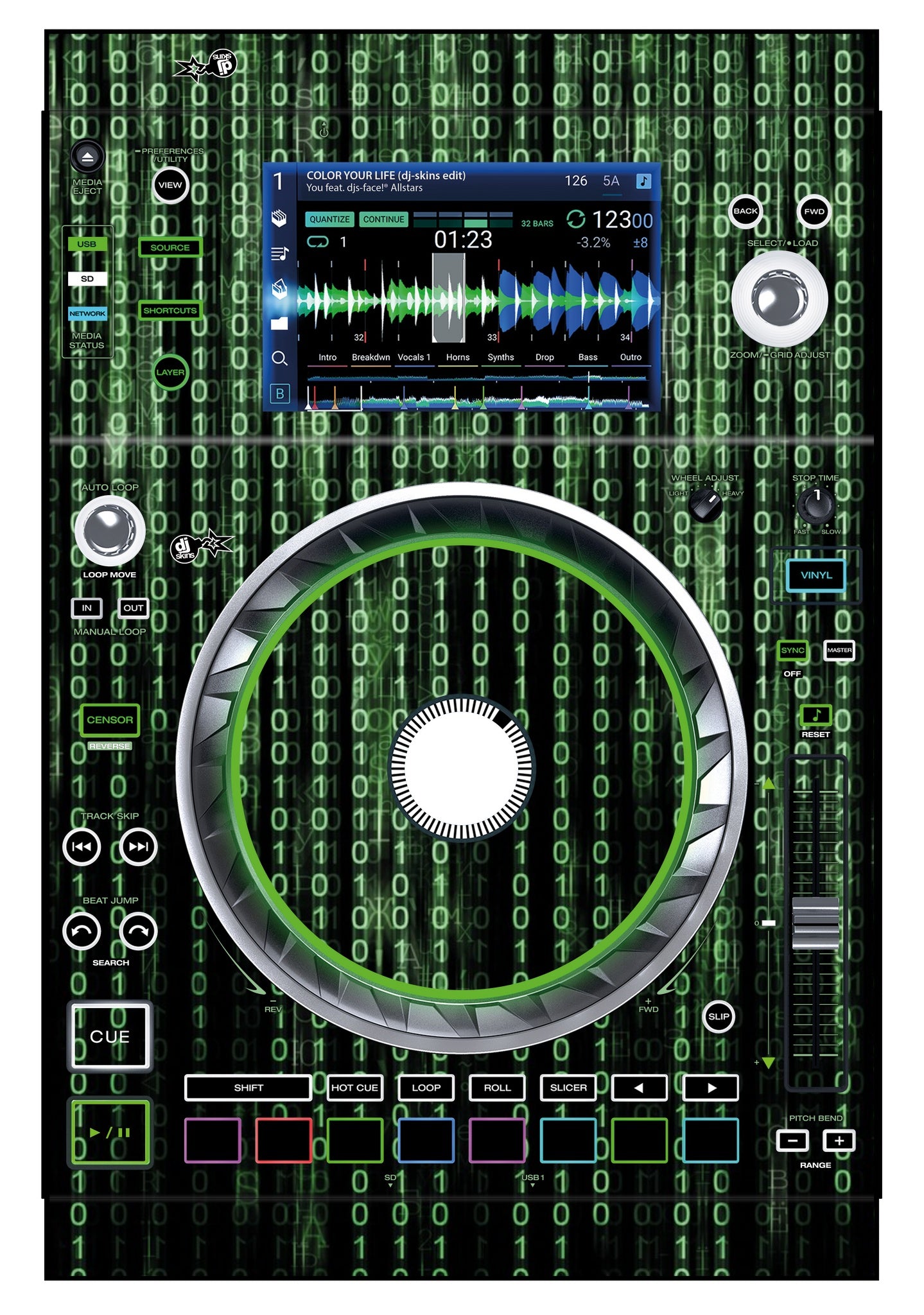 Denon DJ SC 5000 Skin Matrix