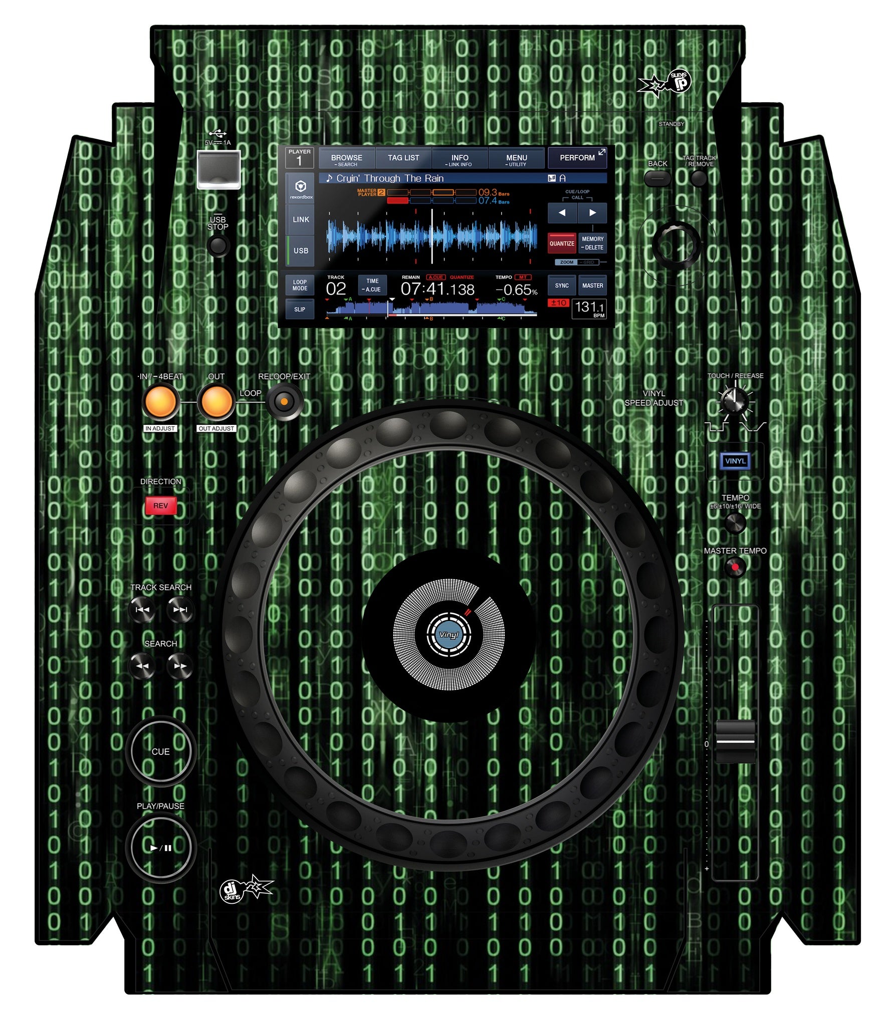 Pioneer DJ XDJ 1000 Skin Matrix