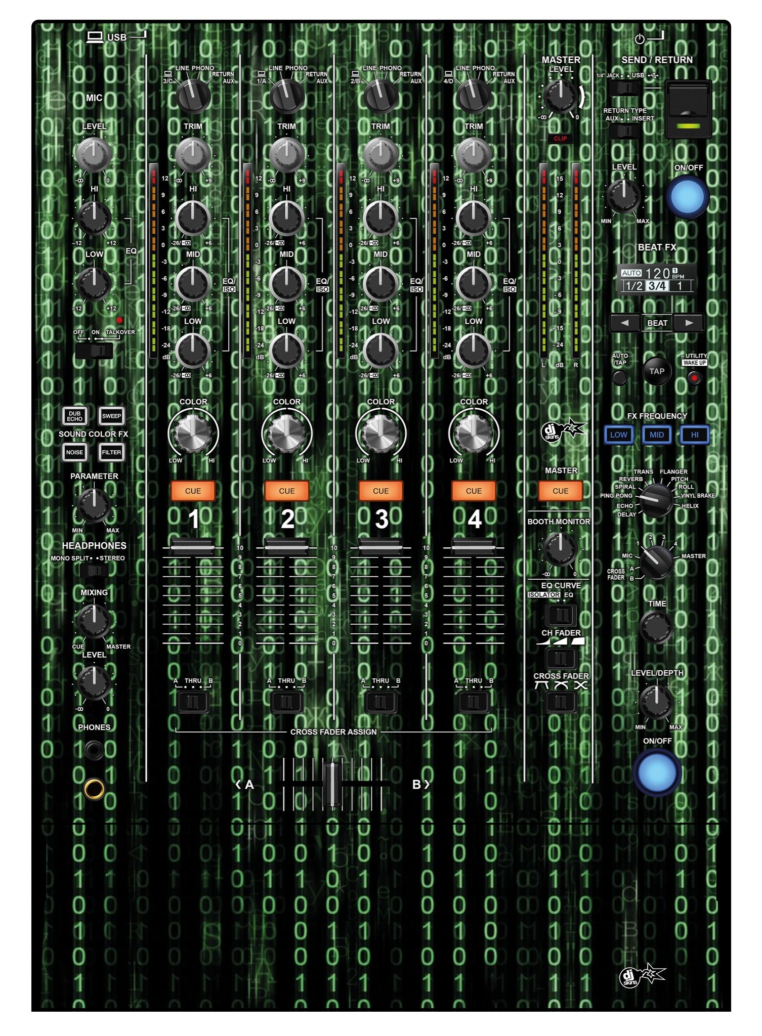 Pioneer DJ DJM 750 MK2 Skin Matrix