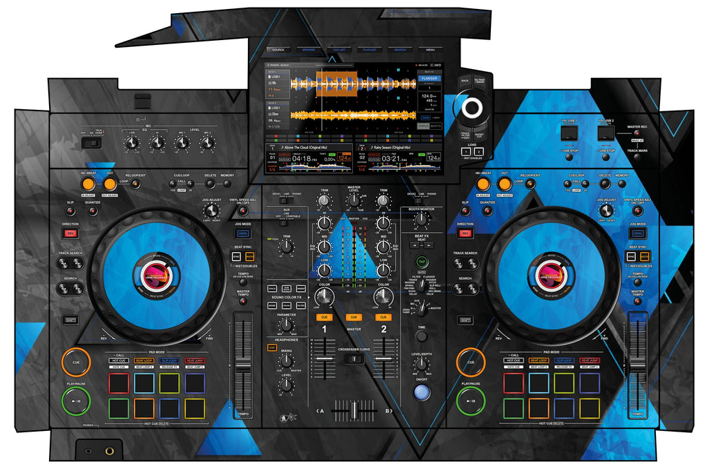 Pioneer DJ XDJ RX 3 Skin Metallic Bermuda Blue