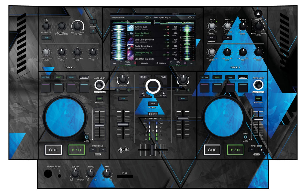 Denon DJ PRIME GO Skin Metallic Bermuda Blue