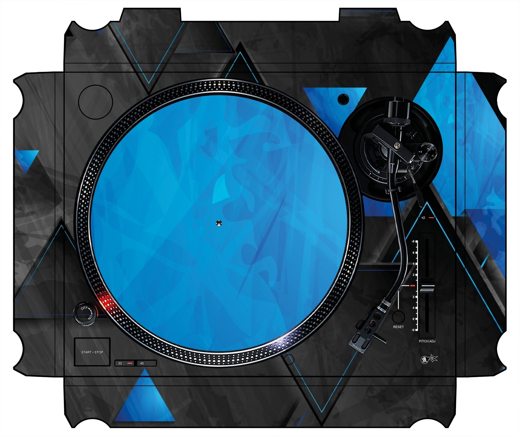 Technics 1200 / 1210 MK7 Skin Metallic Bermuda Blue