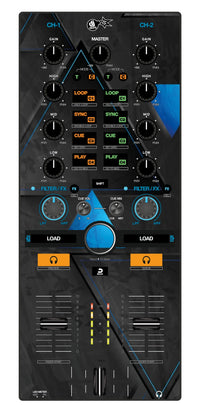 Reloop Mixtour Skin Metallic Bermuda Blue