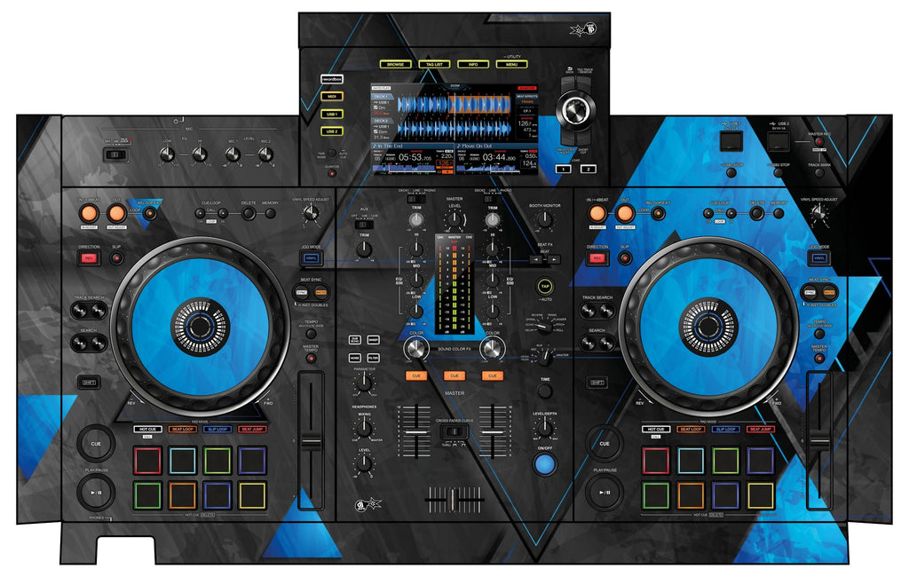 Pioneer DJ XDJ RX 2 Skin Metallic Bermuda Blue