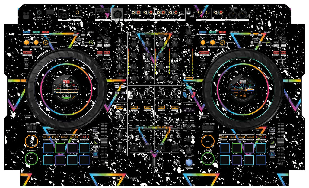 Pioneer DJ DDJ FLX10 Skin Minimal Rainbow