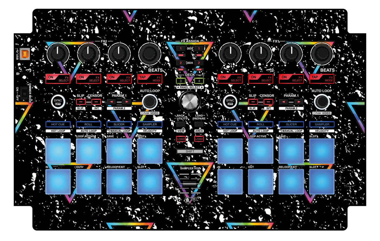 Pioneer DJ DDJ SP 1 Skin Minimal Rainbow