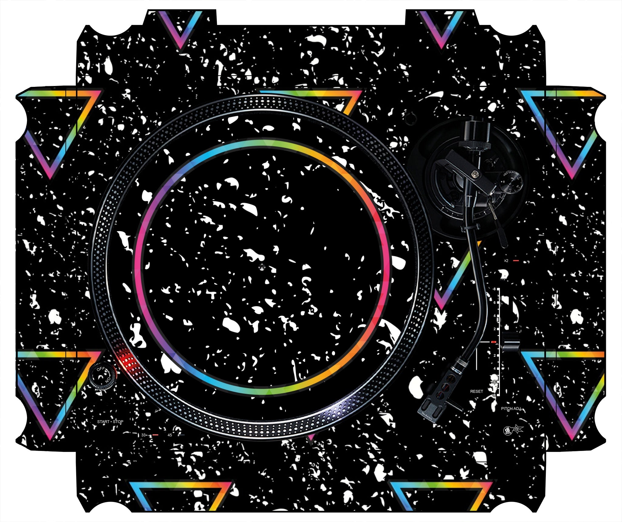 Technics 1200 / 1210 MK7 Skin Minimal Rainbow