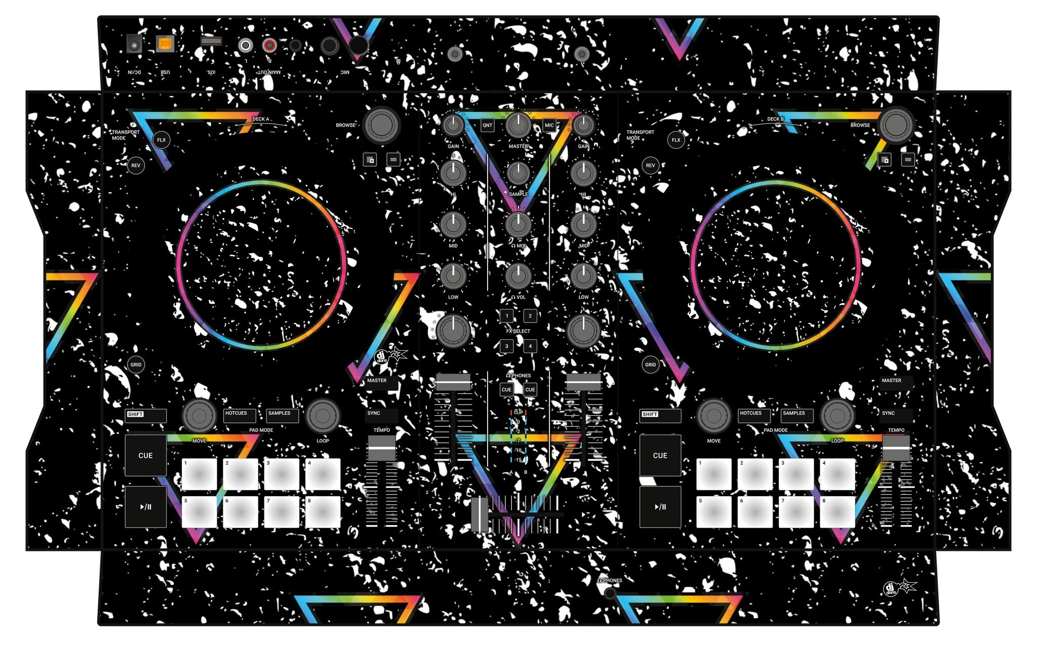 Native Instruments S2 MK3 Skin Minimal Rainbow