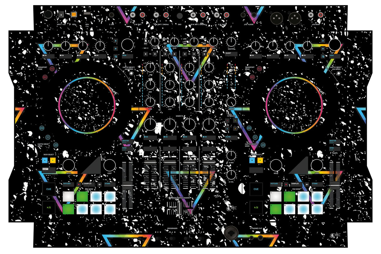 Native Instruments S4 MK3 Skin Minimal Rainbow
