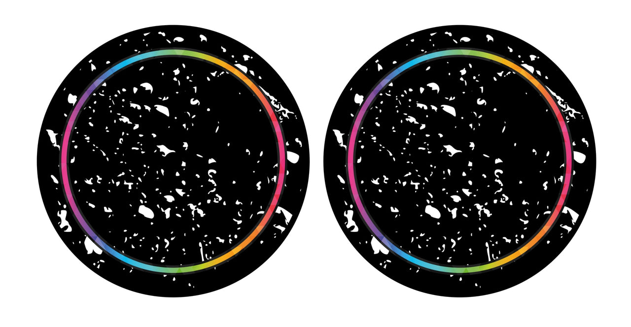 Universal Vinyl Labelsticker (10.2 cm - REGULAR) Skin Minimal Rainbow