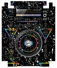 Pioneer DJ CDJ 3000 incl. SIDES Skin Minimal Rainbow