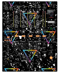 Pioneer DJ DJM 900 NEXUS Skin Minimal Rainbow