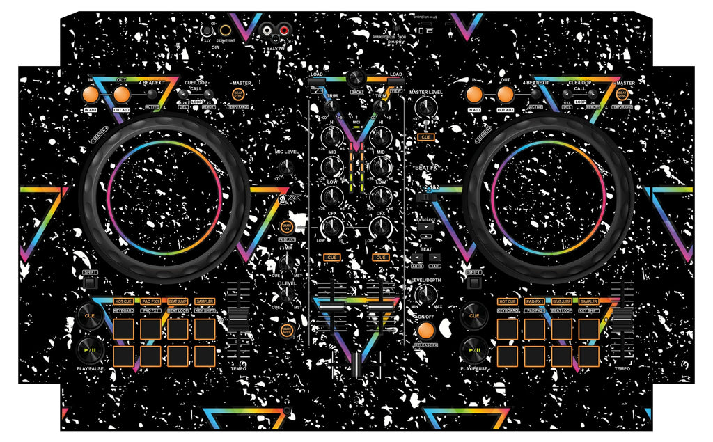 Pioneer DJ DDJ FLX 4 Skin Minimal Rainbow