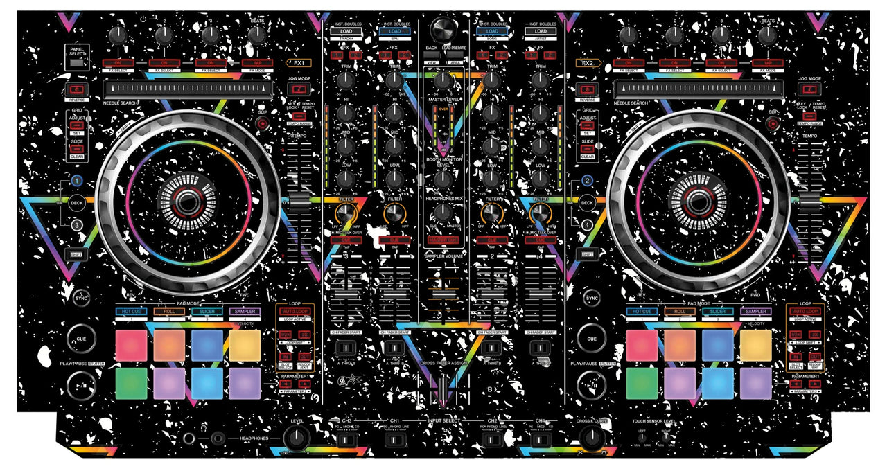 Pioneer DJ DDJ SX Skin Minimal Rainbow