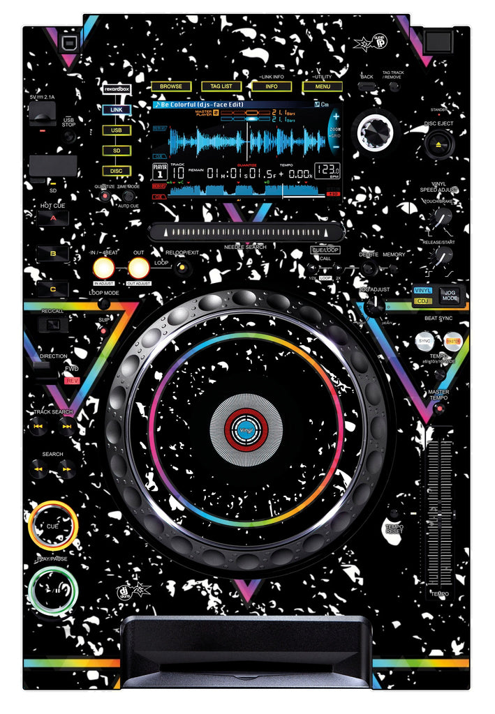 Pioneer DJ CDJ 2000 NEXUS Skin Minimal Rainbow