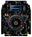 Pioneer DJ XDJ 1000 MK2 Skin Minimal Rainbow