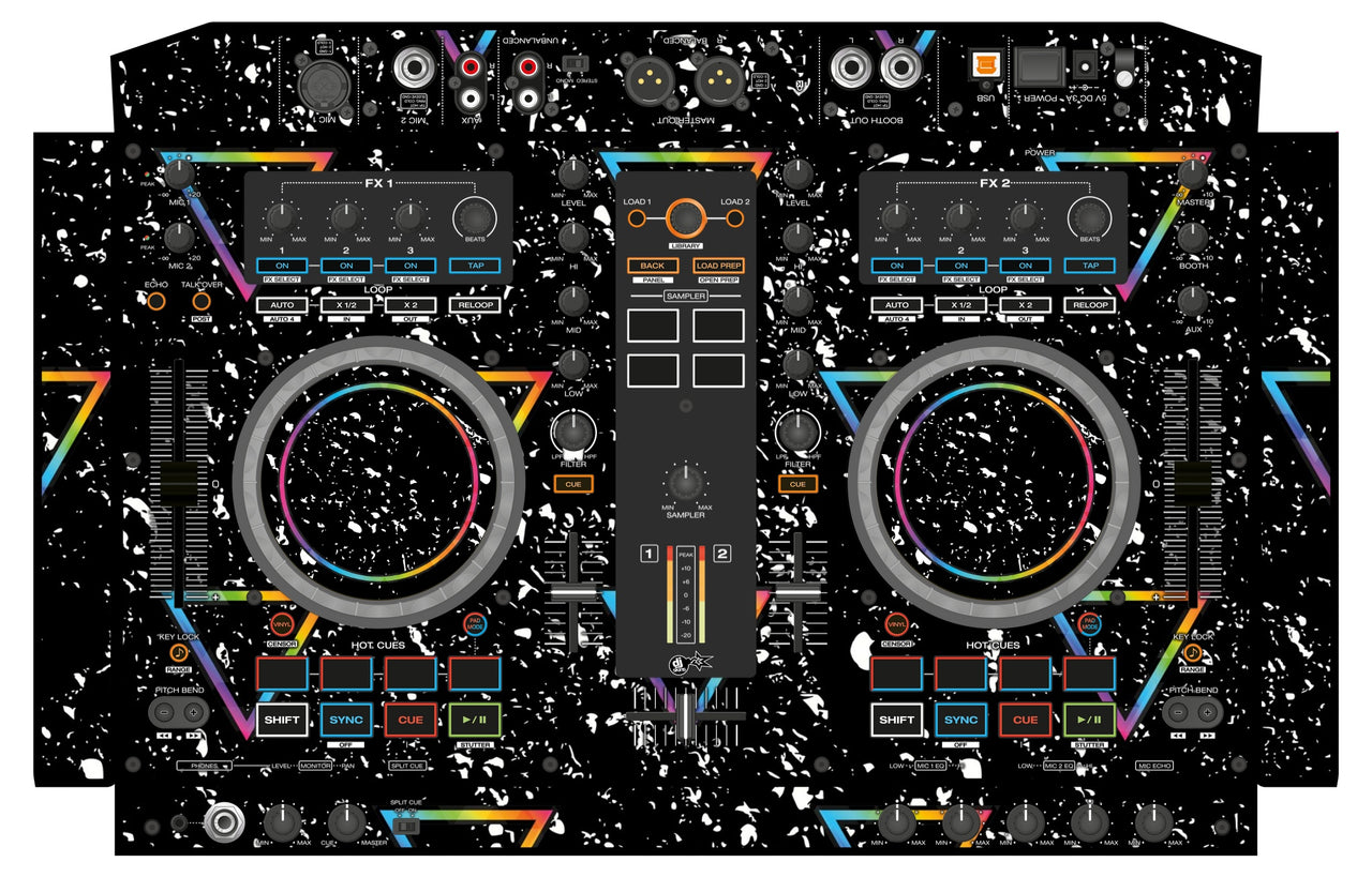 Denon DJ MC 4000 Skin Minimal Rainbow