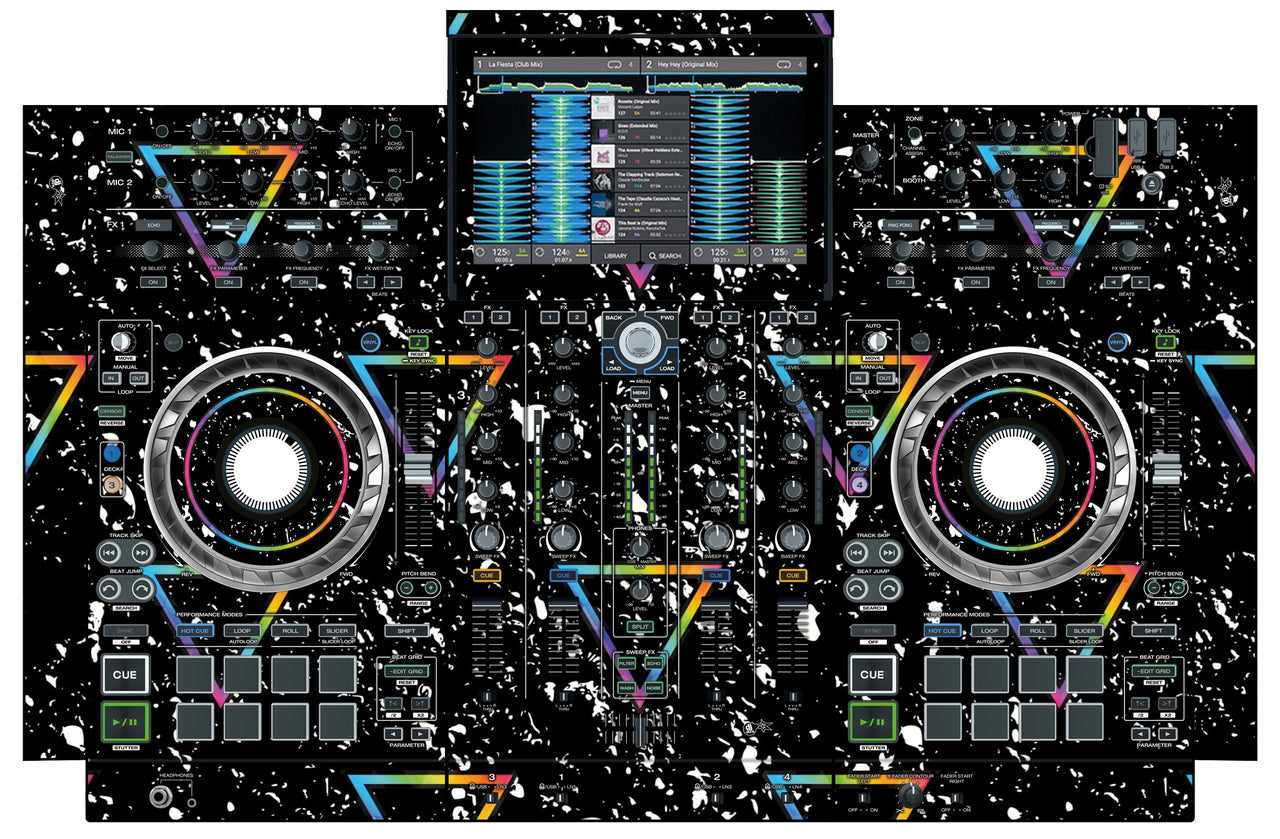 Denon DJ PRIME 4 Skin Minimal Rainbow